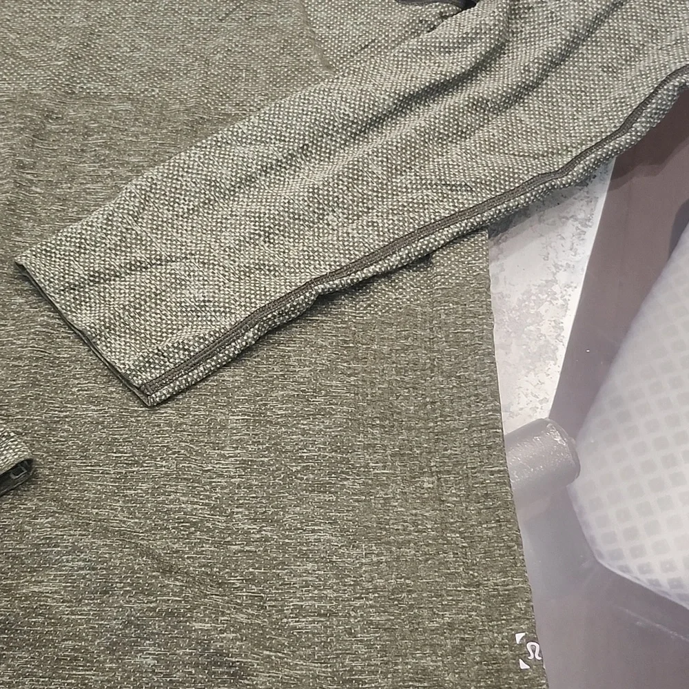 Metal Vent Tech Long-Sleeve Shirt Green Twill Slim Fit Large New - Picture 5 of 9